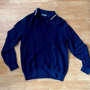 Primark L long sleeve navy polo